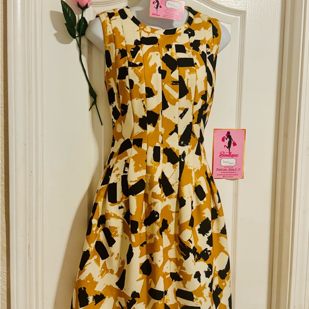Abstract Patterned Sleeveless Dress, H&M , Size 10 , Like New +